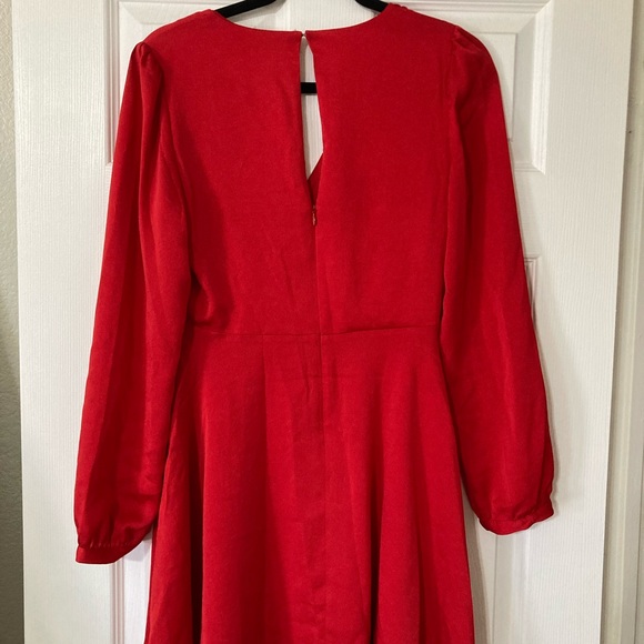 Express Red Dress S - Picture 2 of 4